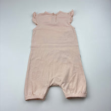Load image into Gallery viewer, Girls 4 Baby, pink stretchy romper, FUC, size 0,  