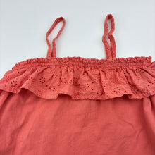Load image into Gallery viewer, Girls Cynthia Rowley, broderie trim summer top, FUC, size 1-2,  
