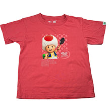 Load image into Gallery viewer, Unisex Uniqlo, Nintendo Super Mario cotton tee / top, marks on front, FUC, size 3-4,  