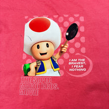 Load image into Gallery viewer, Unisex Uniqlo, Nintendo Super Mario cotton tee / top, marks on front, FUC, size 3-4,  