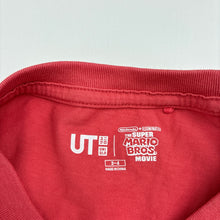 Load image into Gallery viewer, Unisex Uniqlo, Nintendo Super Mario cotton tee / top, marks on front, FUC, size 3-4,  