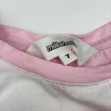 Load image into Gallery viewer, Girls Milkshake, striped cotton tank top, sequins, FUC, size 7,  