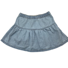 Load image into Gallery viewer, Girls Target, blue denim skirt, elasticated, GUC, size 5,  