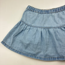 Load image into Gallery viewer, Girls Target, blue denim skirt, elasticated, GUC, size 5,  