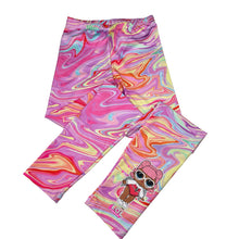 Load image into Gallery viewer, Girls LOL SURPRISE!, colourful leggings, elasticated, Inside leg: 54.5cm, EUC, size 8,  