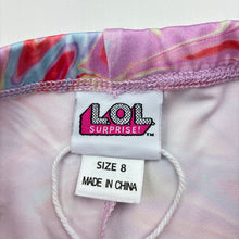 Load image into Gallery viewer, Girls LOL SURPRISE!, colourful leggings, elasticated, Inside leg: 54.5cm, EUC, size 8,  
