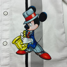 Load image into Gallery viewer, Boys lightweight, long sleeve shirt, Mickey Mouse, no labels, armpit to armpit: 31cm, shoulder to cuff: 31.5cm, FUC, size 2-3,  