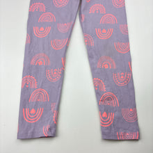 Load image into Gallery viewer, Girls Target, stretchy leggings, rainbows, Inside leg: 42cm, FUC, size 5,  