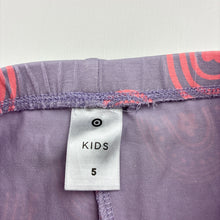 Load image into Gallery viewer, Girls Target, stretchy leggings, rainbows, Inside leg: 42cm, FUC, size 5,  
