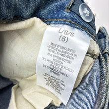 Load image into Gallery viewer, Boys NAUTICA, blue stretch denim jeans, adjustable, Inside leg: 48cm, GUC, size 6,  