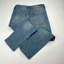 Load image into Gallery viewer, Boys NAUTICA, blue stretch denim jeans, adjustable, Inside leg: 48cm, GUC, size 6,  