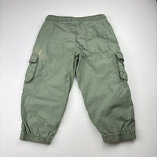 Load image into Gallery viewer, Boys Anko, lightweight cotton cargo pants, elasticated, discolouration on back, FUC, size 2,  