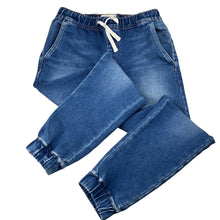 Load image into Gallery viewer, Boys Target, stretch knit denim jogger jeans, elasticated, Inside leg: 60cm, GUC, size 9,  