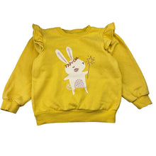 Load image into Gallery viewer, Girls Milkshake, fleece lined sweater / jumper, rabbit, FUC, size 5,  