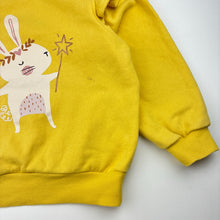 Load image into Gallery viewer, Girls Milkshake, fleece lined sweater / jumper, rabbit, FUC, size 5,  