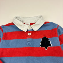 Load image into Gallery viewer, Boys Seed, cotton long sleeve polo top, wash fade, pilling &amp; light marks, FUC, size 1,  