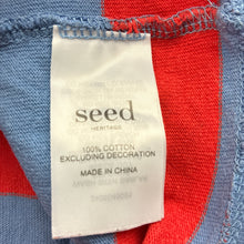 Load image into Gallery viewer, Boys Seed, cotton long sleeve polo top, wash fade, pilling &amp; light marks, FUC, size 1,  