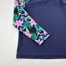Load image into Gallery viewer, Girls Lily &amp; Dan, long sleeve rashie / swim top, GUC, size 6,  