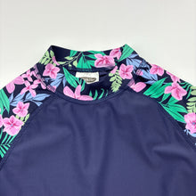 Load image into Gallery viewer, Girls Lily &amp; Dan, long sleeve rashie / swim top, GUC, size 6,  