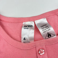 Load image into Gallery viewer, Girls Anko, soft cotton pyjama singlet top, FUC, size 4,  