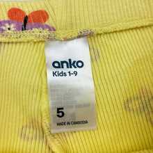 Load image into Gallery viewer, Girls Anko, ribbed stretchy bike shorts, butterflies, EUC, size 5,  