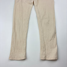 Load image into Gallery viewer, Girls H&amp;M, ribbed leggings, elasticated, Inside leg: 44.5cm, FUC, size 7,  