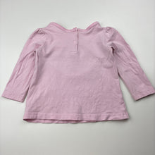 Load image into Gallery viewer, Girls Target, pink stretchy long sleeve top, butterfly, GUC, size 0,  