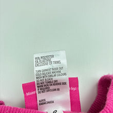 Load image into Gallery viewer, Girls Barbie, pink velour sweater / jumper, marks back sleeves, FUC, size 3,  