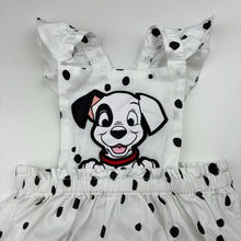 Load image into Gallery viewer, Girls Disney, 101 Dalmations lightweight cotton romper, EUC, size 0,  