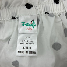 Load image into Gallery viewer, Girls Disney, 101 Dalmations lightweight cotton romper, EUC, size 0,  
