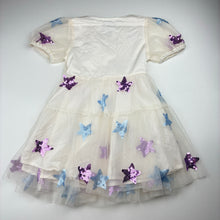 Load image into Gallery viewer, Girls Disney, Frozen Elsa cotton tulle &amp; sequin dress, EUC, size 4, L: 55cm