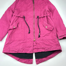 Load image into Gallery viewer, Girls Pumpkin Patch, fleece lined cotton jacket / coat, L: 65cm, GUC, size 9-10,  