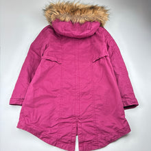 Load image into Gallery viewer, Girls Pumpkin Patch, fleece lined cotton jacket / coat, L: 65cm, GUC, size 9-10,  