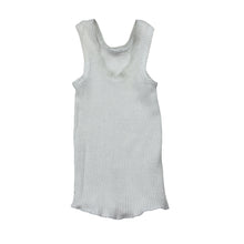 Load image into Gallery viewer, Unisex Bonds, white ribbed cotton singlet top, GUC, size 0000,  
