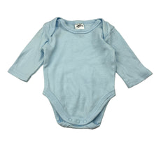 Load image into Gallery viewer, Unisex Baby Berry, blue cotton bodysuit / romper, GUC, size 000,  