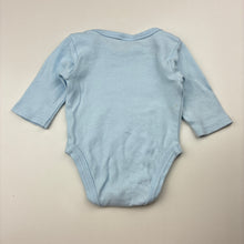 Load image into Gallery viewer, Unisex Baby Berry, blue cotton bodysuit / romper, GUC, size 000,  