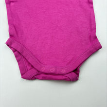 Load image into Gallery viewer, Girls Target, pink organic cotton bodysuit / romper, EUC, size 000,  
