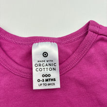 Load image into Gallery viewer, Girls Target, pink organic cotton bodysuit / romper, EUC, size 000,  
