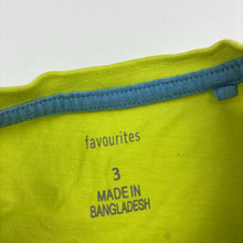 Load image into Gallery viewer, Boys Favourites, green cotton tee / top, FUC, size 3,  