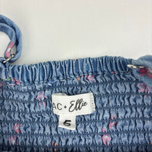Load image into Gallery viewer, Girls MAC + Ellie, floral lyocell summer dress, EUC, size 5, L: 62cm
