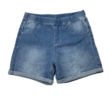 Load image into Gallery viewer, Girls H&amp;M, lightweight stretchy denim shorts, elasticated, FUC, size 9,  