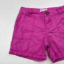 Load image into Gallery viewer, Girls Carters, pink cotton shorts, adjustable, GUC, size 4,  
