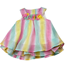 Load image into Gallery viewer, Girls Little Me, lined colourful top, EUC, size 12 months,  