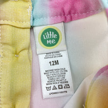 Load image into Gallery viewer, Girls Little Me, lined colourful top, EUC, size 12 months,  
