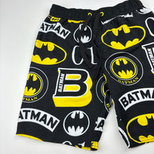 Load image into Gallery viewer, Boys DC Comics, Batman lightweight board shorts, elasticated, EUC, size 7,  