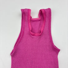 Load image into Gallery viewer, Girls Bonds, pink ribbed cotton singlet top, GUC, size 000,  