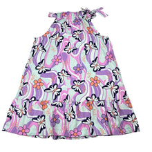 Load image into Gallery viewer, Girls Mango, cotton summer dress, butterflies, EUC, size 3, L: 52cm