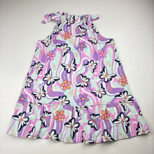 Load image into Gallery viewer, Girls Mango, cotton summer dress, butterflies, EUC, size 3, L: 52cm