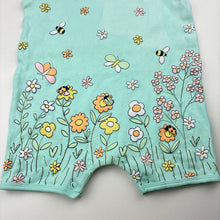Load image into Gallery viewer, Girls Dymples, cotton romper, flowers, FUC, size 1,  