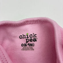 Load image into Gallery viewer, Girls Chick Pea, pink cotton bodysuit / romper, GUC, size 0,  